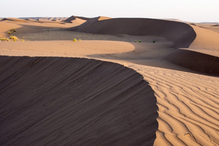 Dunes dans le désert central d'Iran 